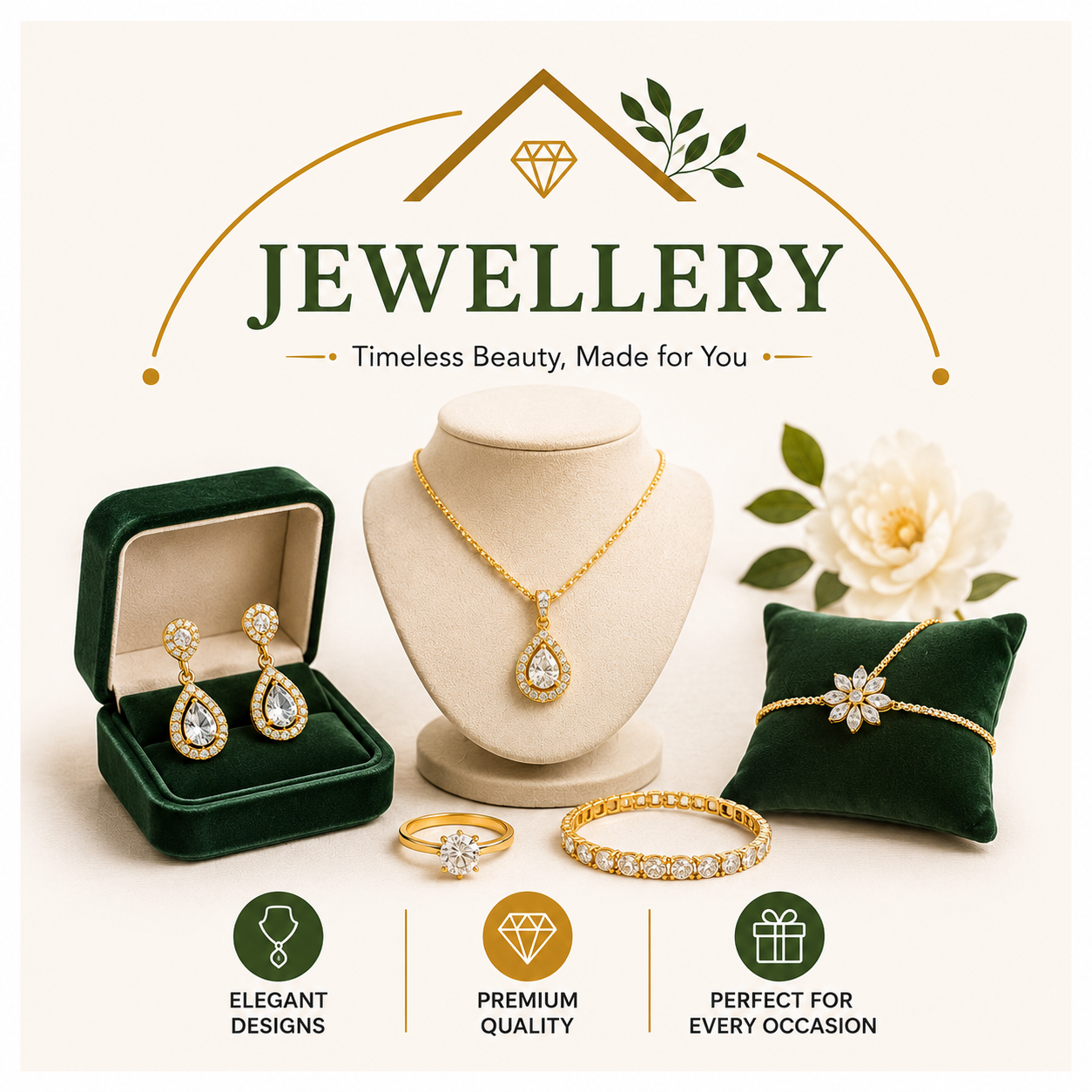 Discover elegant Jewellery at BestDealReviews, your trusted Dubai online shopping destination. Explore our stunning collection of gold-plated jewelry, sterling silver jewelry, fashion jewelry, luxury necklaces, rings, earrings, bracelets, bangles, pendants, wedding jewelry, engagement rings, and everyday accessories for women and men. Whether you're shopping for a special occasion or adding sparkle to your daily style, our carefully selected pieces combine quality, elegance, and affordability. Shop the latest Dubai jewelry trends, exclusive designs, and premium accessories with secure checkout, fast UAE delivery, competitive prices, and exceptional customer service. Elevate your style with timeless jewelry for every occasion.