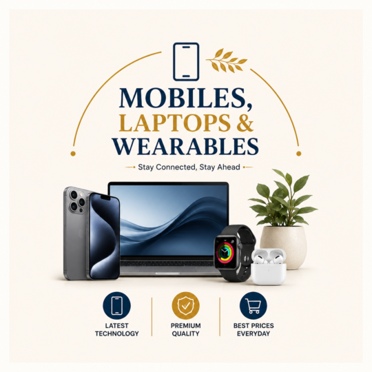 Mobiles, Laptops & Watches