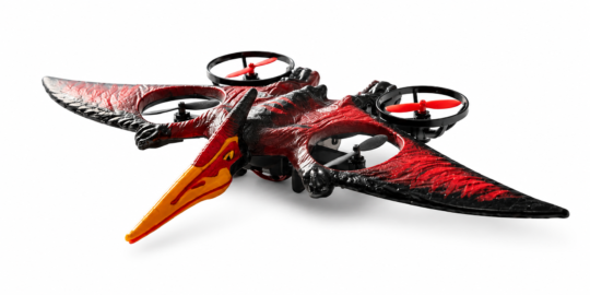 Pterosaur Warplane Flying Dino Drone with realistic dinosaur design and LED lights for outdoor remote control flying